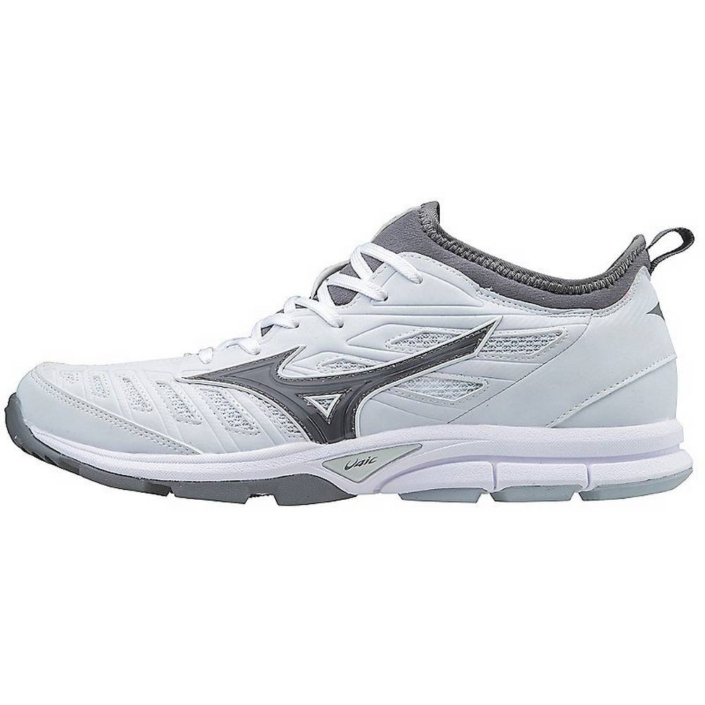 Mens Mizuno Player’s Trainer 2 Turf Baseball Shoes White Philippines (XPIJNA592)